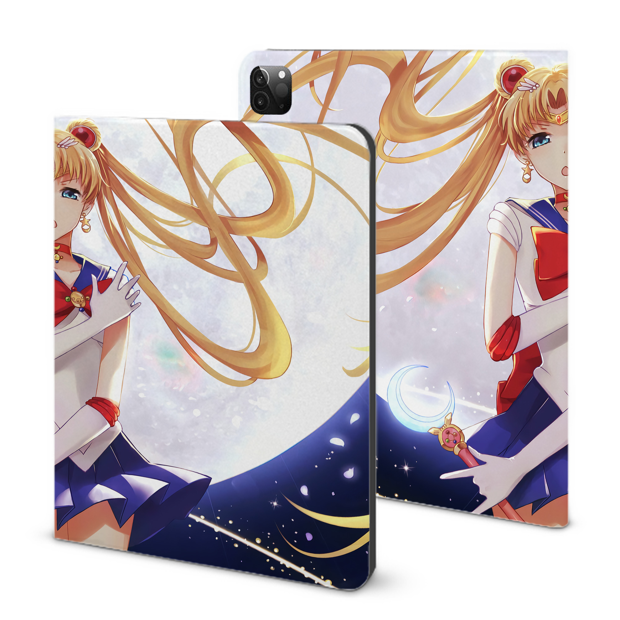 （画像用） 美少女戦士セーラームーン Sailor Moon IPadケース ペンホルダー付き ブックスタイルデザイン